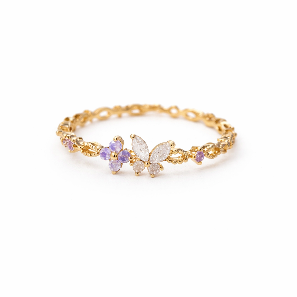 Lilac Flutter Ring